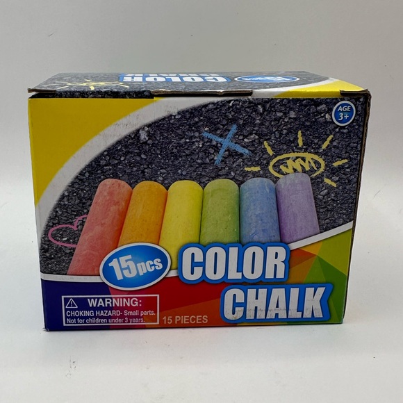 Sidewalk 15 pcs Color Jumbo Chalk Age 3+ - Picture 2 of 4